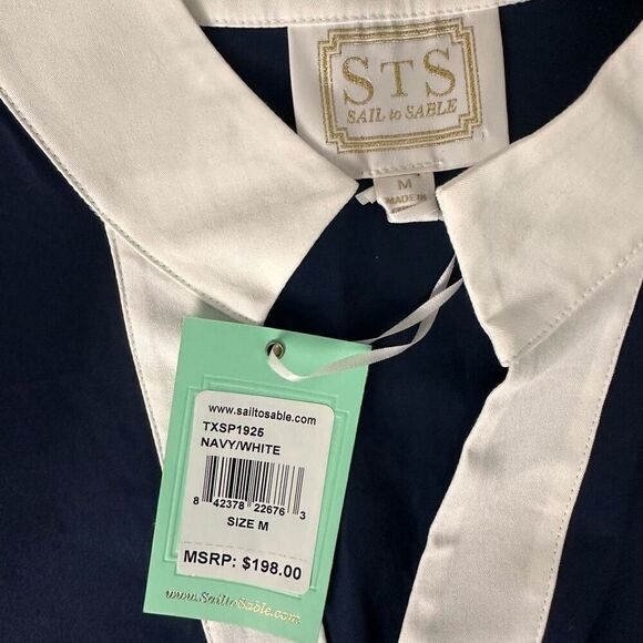 STS Sail to Sable Sleeveless Shift Dress Color block Size Medium - Picture 6 of 8